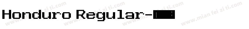 Honduro Regular字体转换